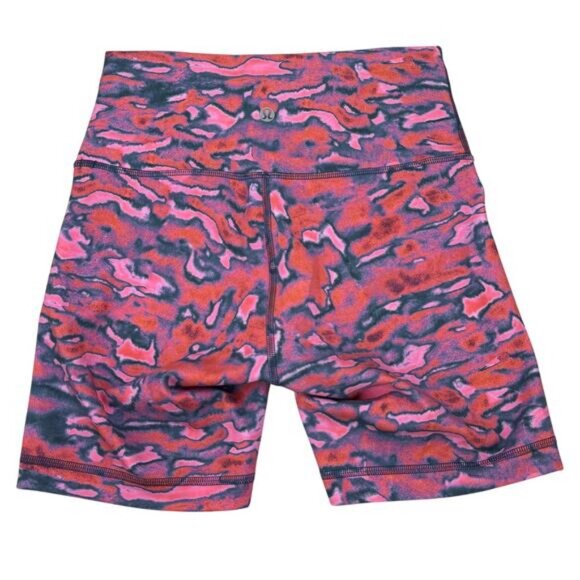 Lululemon Wunder Train High-Rise Short 6" Everlux In Chroma Clash Multi Size 6 - Picture 4 of 6